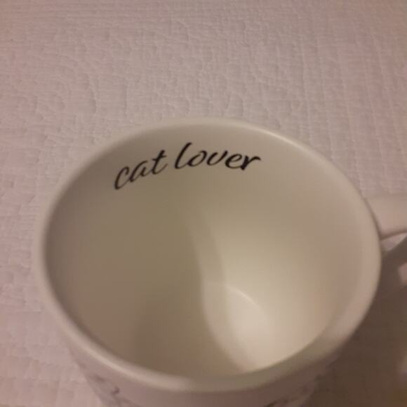 Modern Expressions Cat Lover Mug 16floz White & Black Whimsy - Picture 6 of 6